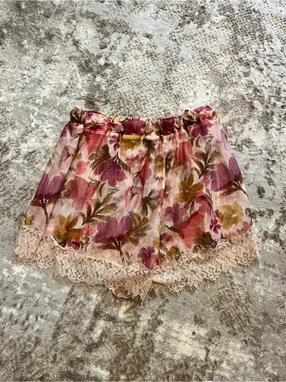 Zara Pink Lacey Shorts